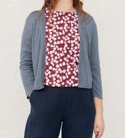 NEW Seasalt Cornwall Vanessa cardigan pure cotton UK 8 dark air