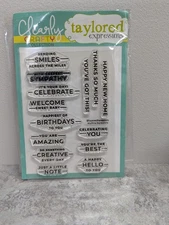 Taylored Expressions Anytime Expressions - Clear stamps - VGUC
