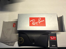 Ray-Ban Black Hard Snap Case for Glasses/Sunglasses w/ Box, Cloth, Booklet