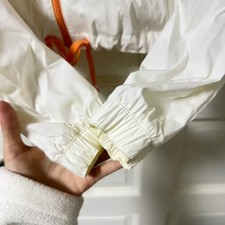 Nike Orange/White Windbreaker Hooded Jacket, New, Casual Style