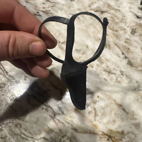 VINTAGE GI JOE ADVENTURE TEAM HASBRO ACCESSORY PART:BLACK SHOULDER HOLSTER