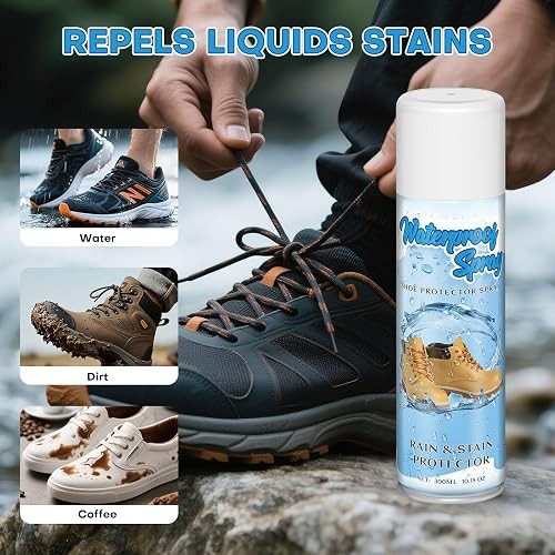 Spray Protettivo Scarpe Nano Impermeabile Antimacchia per Sneakers Pelle Scamosciata foto 3