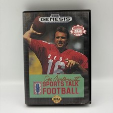 Vintage Joe Montana II Sports Talk Football Sega Genesis Video Game CIB 1991
