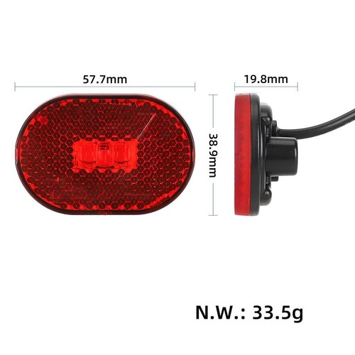 Luz trasera E-Scooter fácil instalación uso a largo plazo para Xiaomi para scooter Elite - Imagen 2 de 6