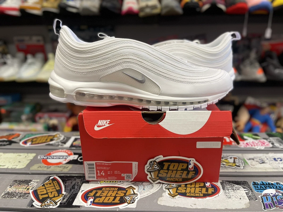 Brand Nike Air Max 97 Triple White Size 14 Trainer Authentic Rare Runner 2017 DS
