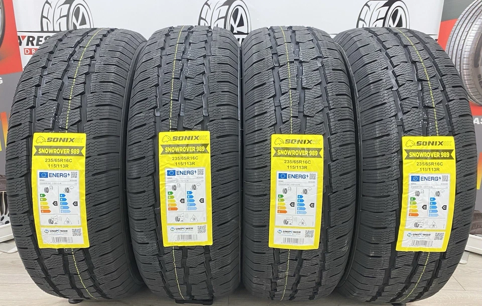 4 X 235 65 16C SONIX WINTER 235/65R16C 115/113R COMMERCIAL M+S VAN TYRES ❄️