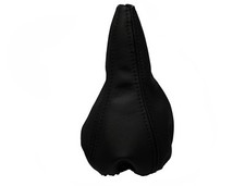 Schwarz Faden Echtleder Schaltmanschette Schaltsack Für SEAT IBIZA 1999-2002