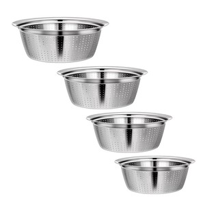 stackable 4x strainer sifter colander rice metal restaurant kitchen