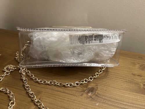 Carpisa Body NWOT Clear Transparent Gold Accent Crossbody Clutch - Picture 3 of 4
