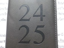 Image of 2024-25 Diary & Pen Set Easynote Daily Planner Asst A6 Padded back Diaries New