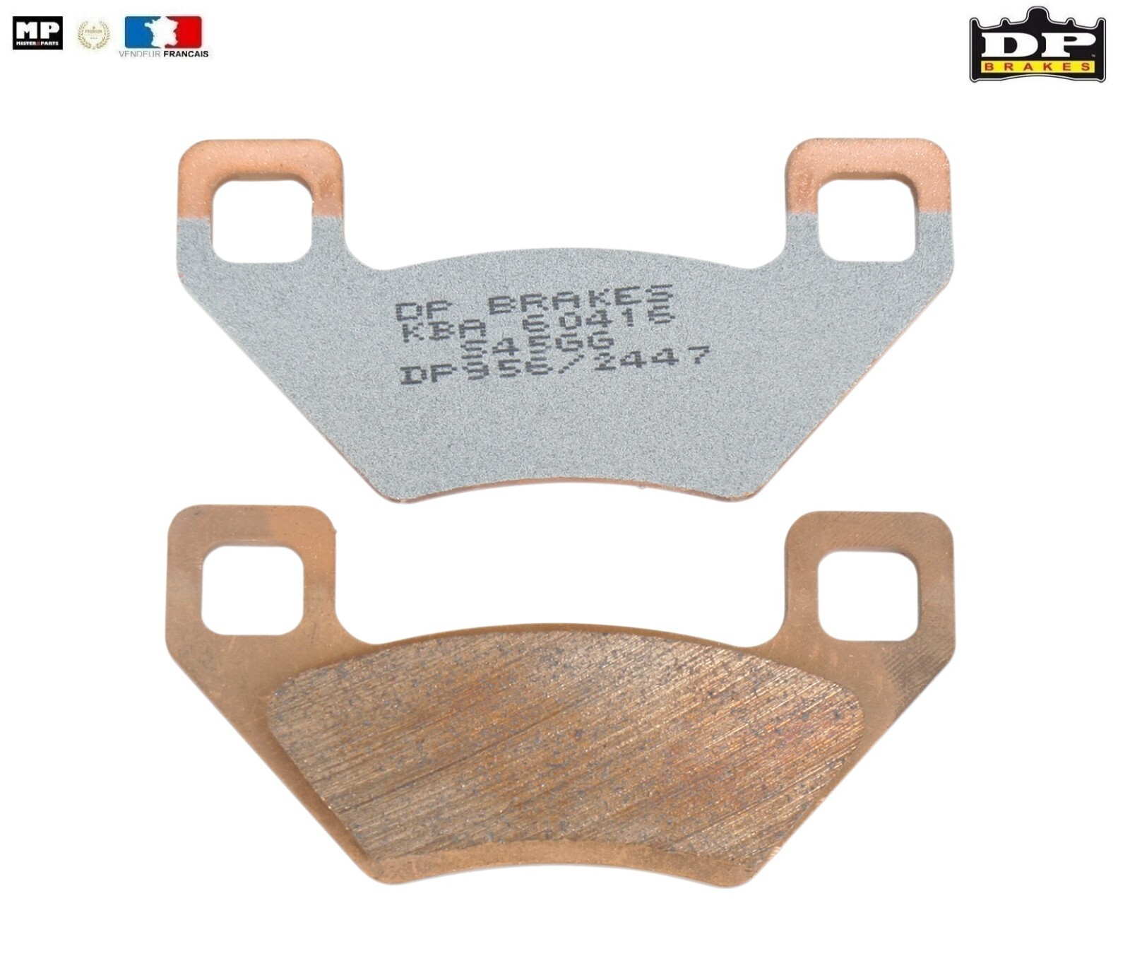 Plaquette frein avant KYMCO MXU i 450 2012 2013 métal fritté pour étrier de quad