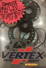 VERTEX PISTON PD810355, complete gasket with oil seals FOR KAWASAKI SEE DETAILS 