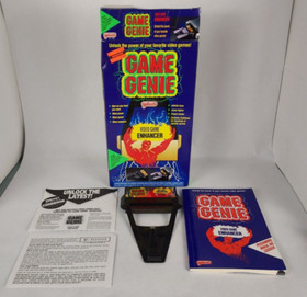 Vintage Nintendo NES Game Genie Game Enhancer Galoob 1991 Box, Codebook, Inserts