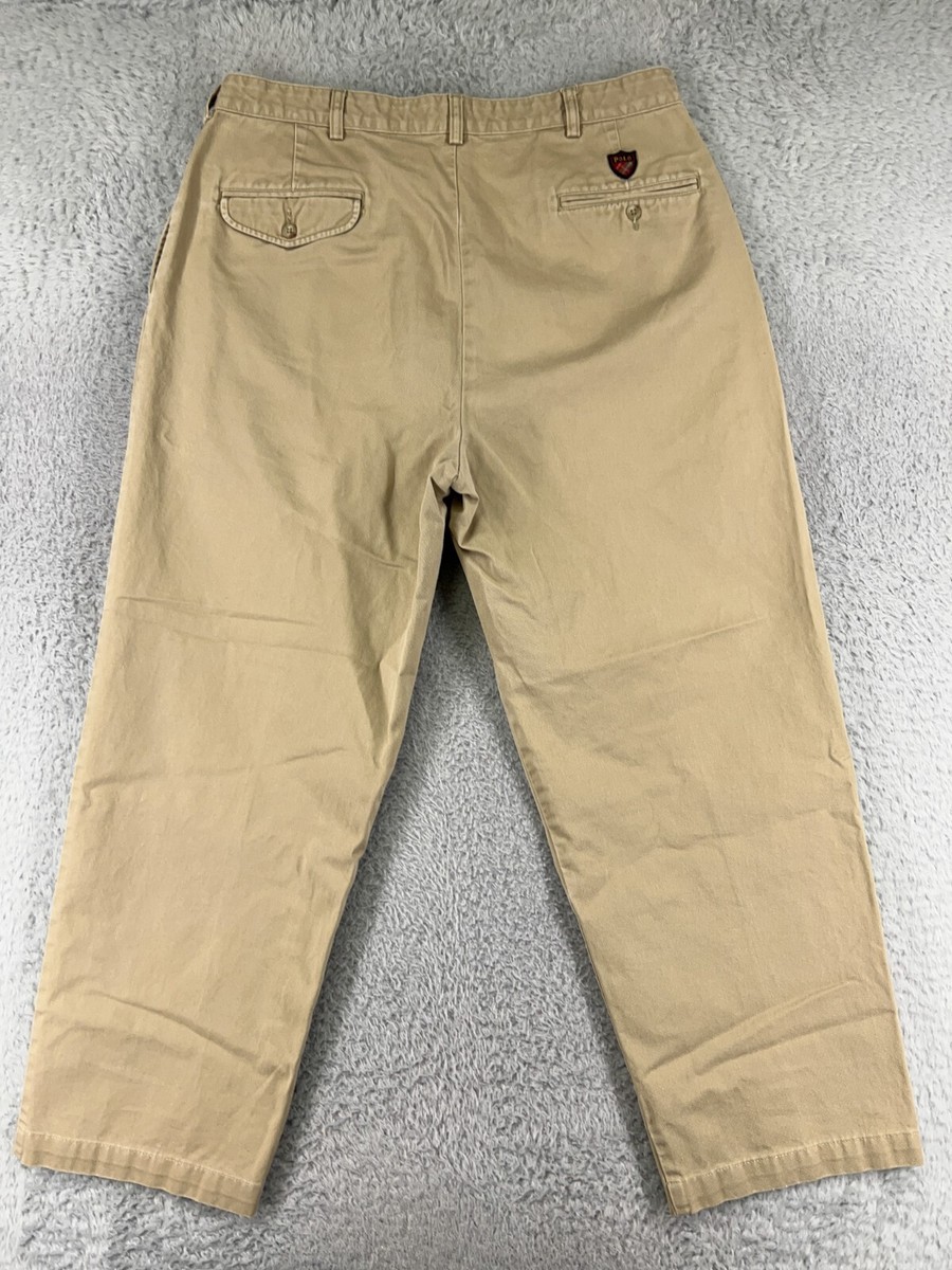 パンツ POLO GOLF 90s Two-tuck Chino Pants 34 90s Polo Golf Two-Tuck Chino Trousers, Navy, Actual 34x30