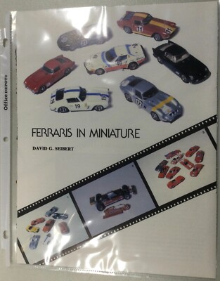 Ferrari #299 Article Pictorial Ferraris In Miniature March 1982 3 page