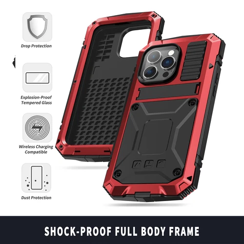 Metal Gorilla Glass Shockproof HeavyDuty Stand Case For iPhone 16 15 14 13 12 AU - Picture 19 of 55