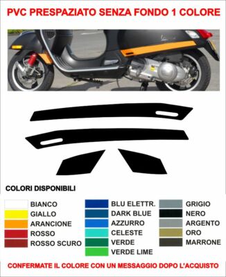 Kit Adesivi Stickers Vespa GTS 300 250 125 Super Sport Parafango