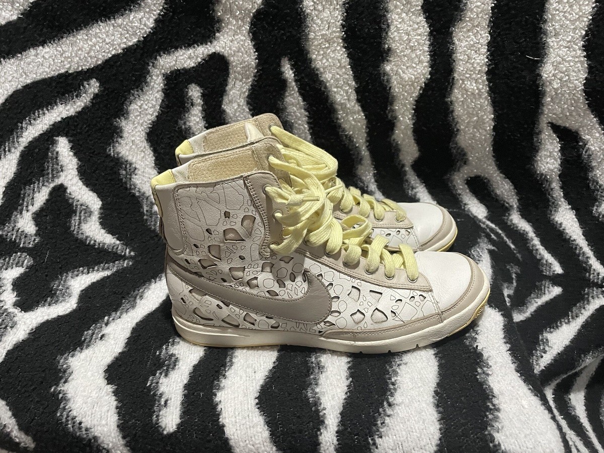 RARE Nike Blazer Mid Top Prem MTR Leather Lemon Chi 314990