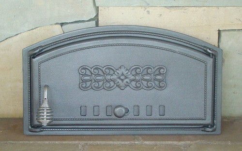Cast Iron pizza oven door, bread oven doors, fire door 19,3" x 11" - R - Picture 10 of 12