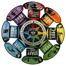 2010 Jamboree Atlanta Area Council GA SET OF 17 JSP BLK Bdr (VT178)