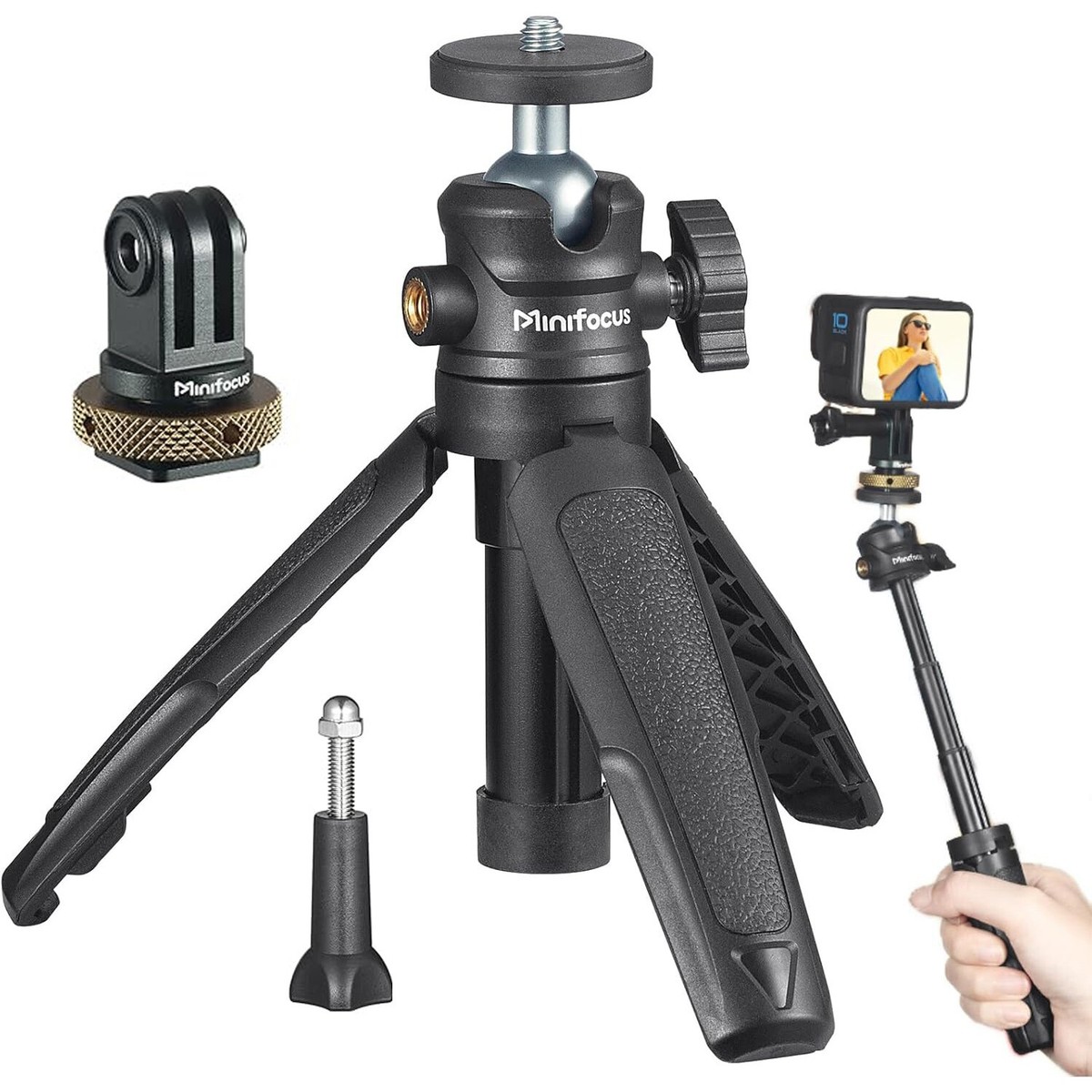 Buy Black Mini Tripod For Camera, 1/4" Screw Universal For Sony/Canon