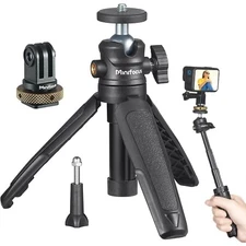 Cold Shoe Mount Adapter Mini Stand Tripod for Gopro/DJI Osmo/AKASO /Insta360 Cam