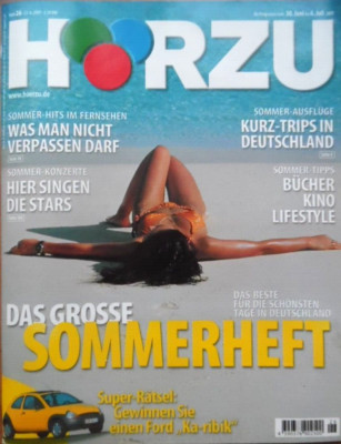 HÖRZU 26 - 2001 TV: 30.6.-6.7. Sommerheft Sommer-Konzerte Star Open Airs Mecki