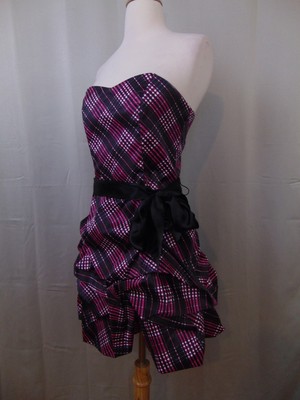 plaid homecoming dress