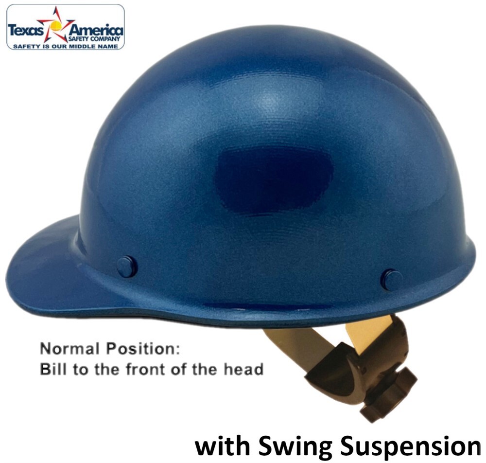 MSA Skullgard Cap Style with Swing Suspension - Custom Metallic 