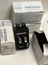 (1 ct.) Bulldog Duplex Twin Tandem P2020, 20 Amp, 120 Volt, 2x 1 Pole Pushmatic