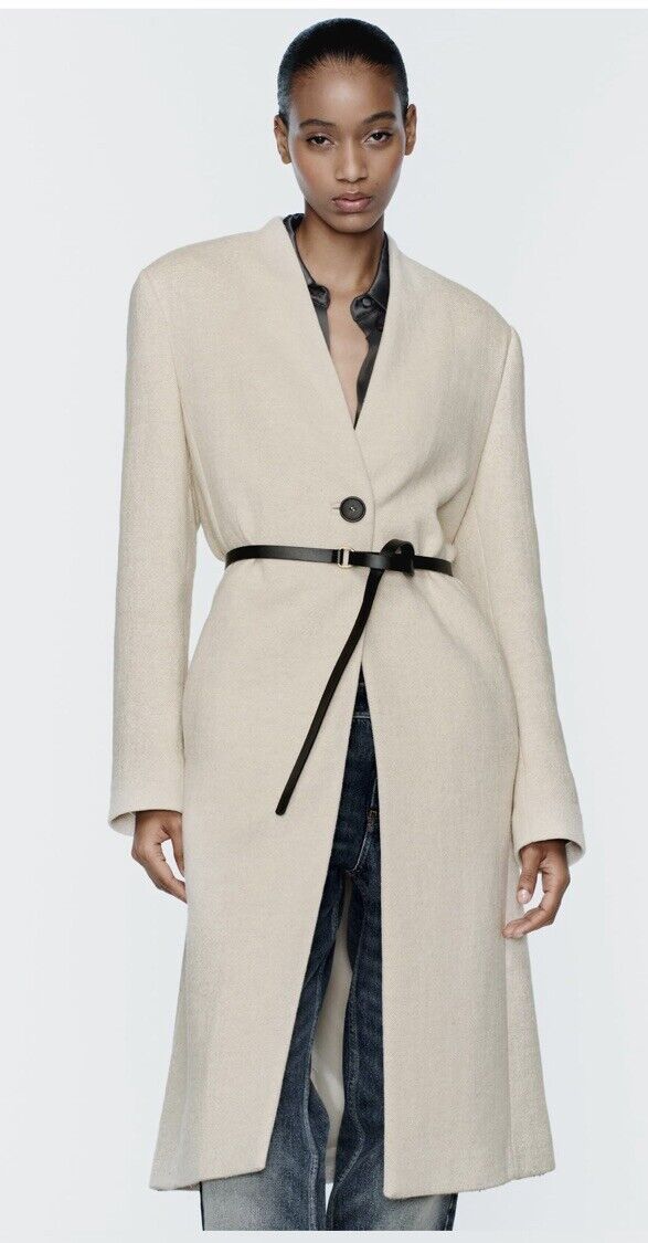 ZARA WOOL BLEND COAT With A LEATHER BELT SIZE XS NWT #ls | eBay ZARA WOOL BLEND COAT With A LEATHER BELT SIZE XS NWT #ls | eBay