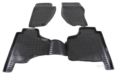Tappetini in gomma, 1,5 cm, bordo compatibile con T-ROC (anno di costruzione dal 2017), ideali per 4 pezzi, un set