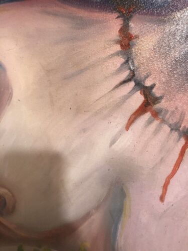 La bellezza è nell'imperfezione dipinto olio su tela - Foto 4 di 7