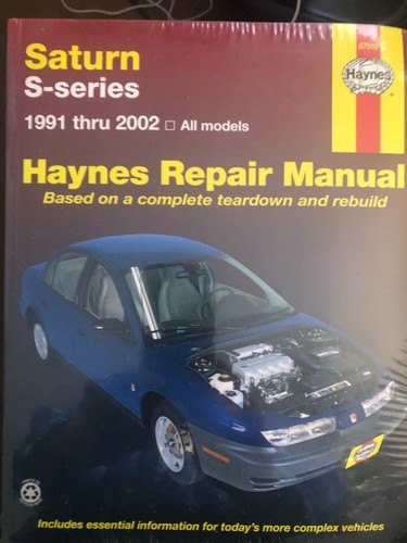 Haynes Saturn Repair Manual For Models 1991-2002  Paperback 87010 - Picture 1 of 2