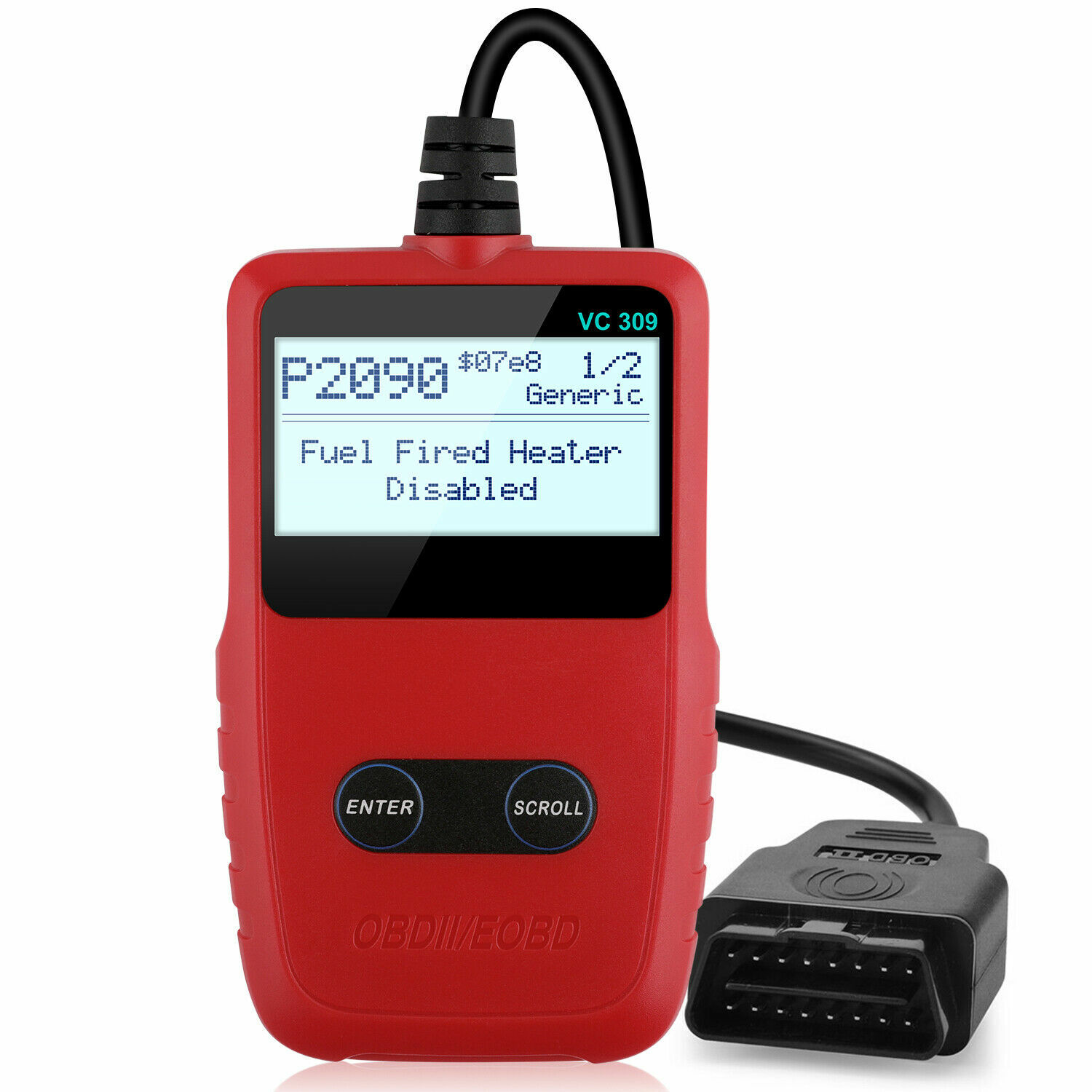VC309 OBDII Code Reader  Automotive Engine Fault Car Diagnostic OBD2 Scanner US-image