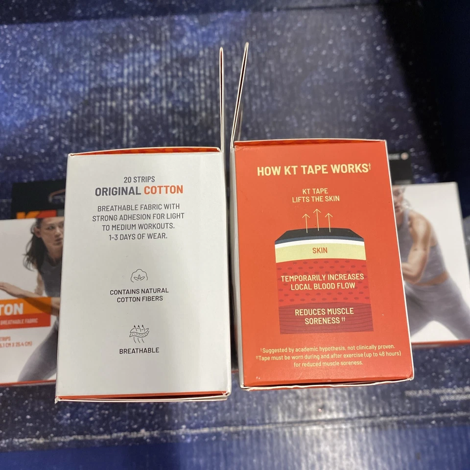 5X Cinta KT Cinta Elástica Deportiva, 20 Tiras Precortadas - 2"x10" Beige Foto 3 de 4