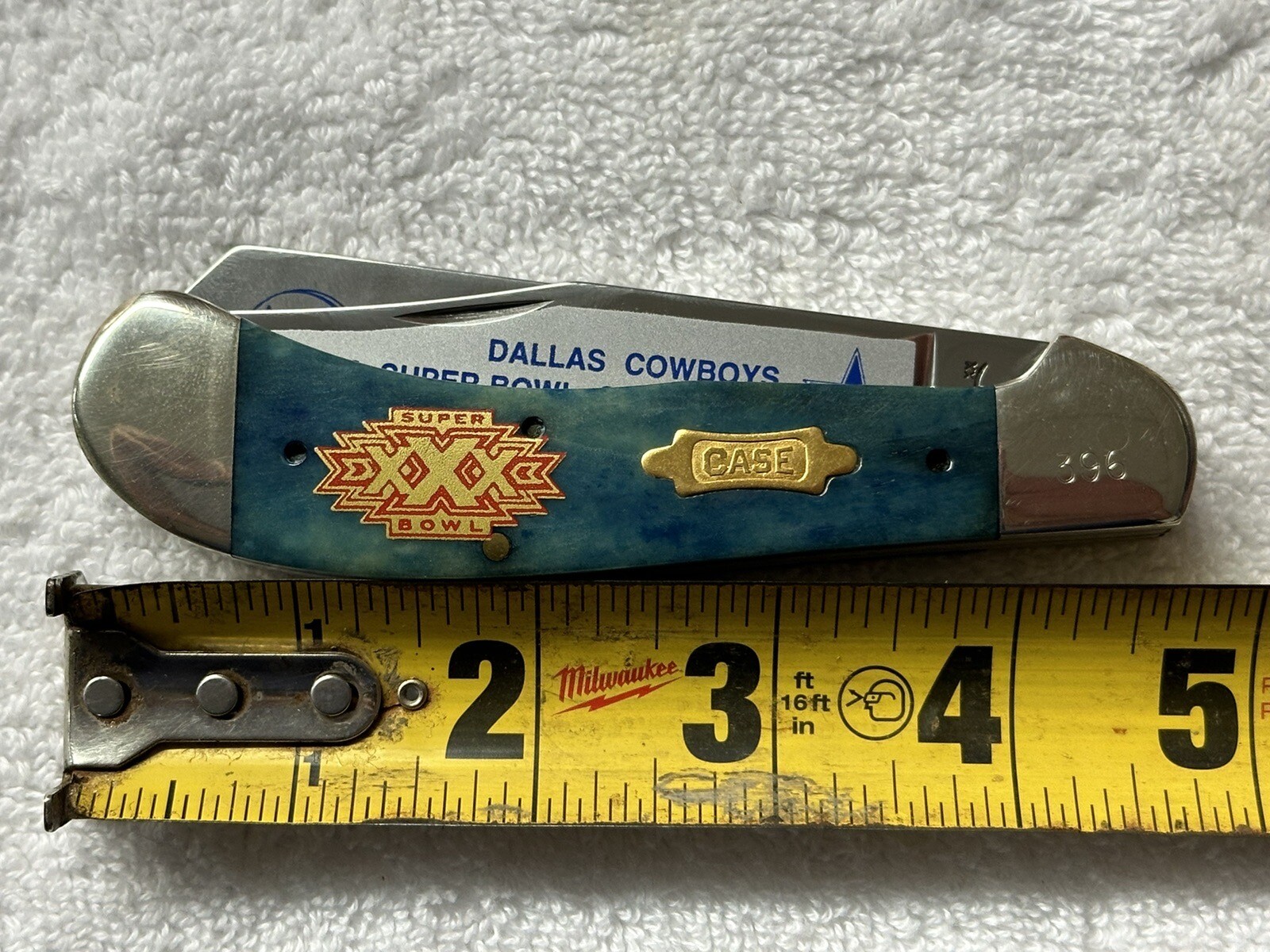 DALLAS COWBOYS SUPER BOWL XXX CHAMPS LIMITED EDITION CASE XX KNIFE