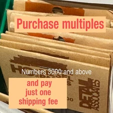 Detail Associates, Detail Parts, HO Scale --Item# 3000 and up