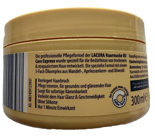 LACURA Hair Haarmaske Oil care express, 3fach Ölkomplex, Vegan, neu&ovp - Afbeelding 3 van 4