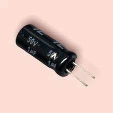 25 PCS ILLINOIS 1uF 1MF 50V CAPACITOR 11x5 mm (Replacing 35V 25V 16V 10V 6.3V )