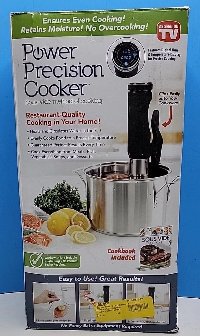 Sous Vide Method Power Precision Immersion Circulating Cooker & Recipe Book.