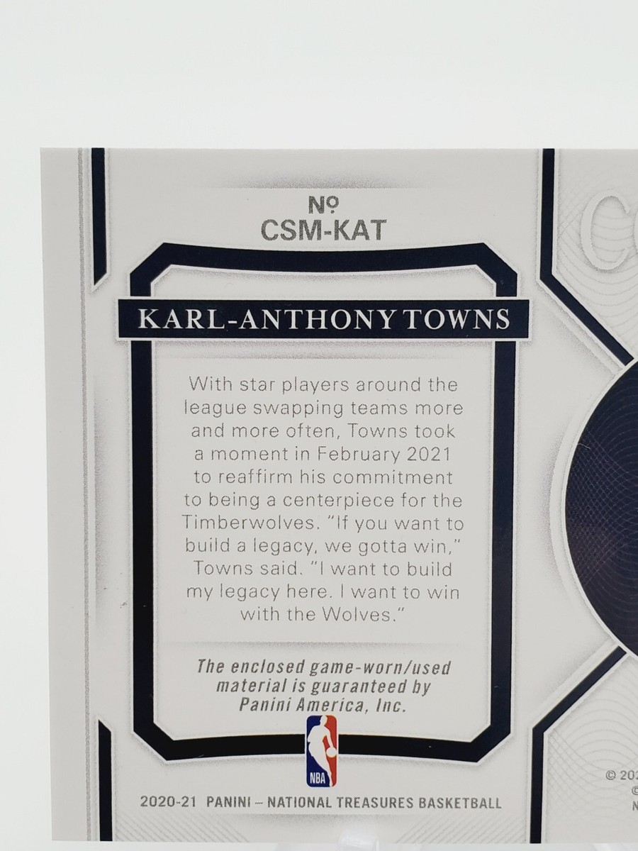 2020-21 National Treasures Colossal PatchGame Worn Jerse82