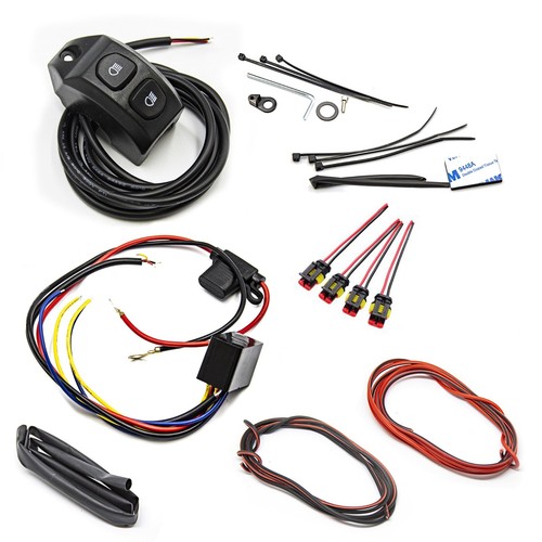 MOTORRAD Zusatzscheinwerfer 120W SB12P 12000LUMEN + Smart Unterschlüsselrelais + Halterungen - Bild 6 von 17