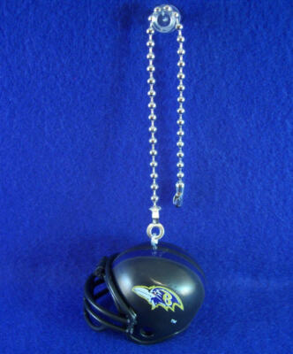 BALTIMORE RAVENS HELMET LIGHT PULL 2001 MINI NFL 6'' CHAIN EASY CONNECT 