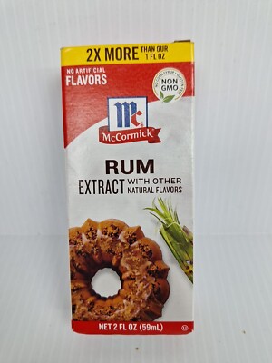 McCormick Rum Extract 2 fl oz Bottle with Natural Flavors - Best By Oct 2, 2027