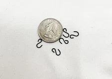 westrim beaded mini christmas tree ornament HOOKS only set of 20  green 8-10mm