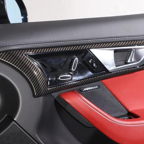 Cubierta de embellecedor de consola de tablero interior de fibra de carbono ABS para Jaguar F-TYPE 2013-2024 - Imagen 3 de 44