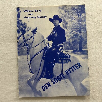 Lost Canyon William Boyd, Andy Clyde, Jay Kirby 1942 Danish Movie Program