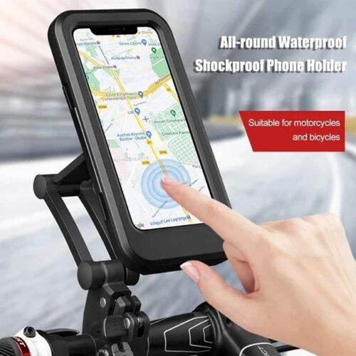 PORTA CELLULARE CUSTODIA IMPERMEABILE SMARTPHONE CON SUPPORTO BICI MOTO AS-05832 - Foto 5 di 6