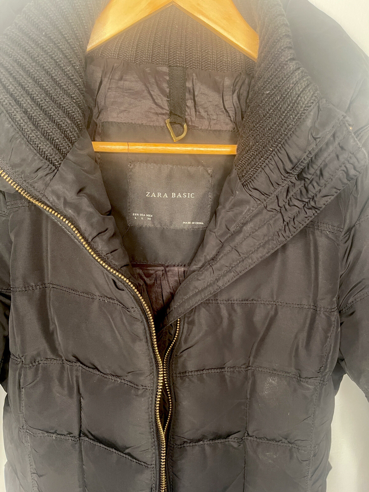 ZARA BASIC Women's Black Polyester Large Collar B… - image 7